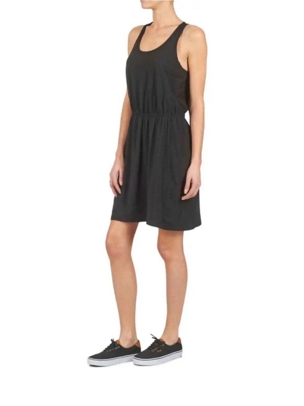 Patagonia Dress West Ashley Strappy Dress In Black Sz Small Round Neck Women’s